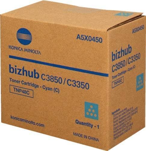Тонер-картридж KONICA MINOLTA <A5X0450> TNP48C Cyan для bizhub C3350/C3850