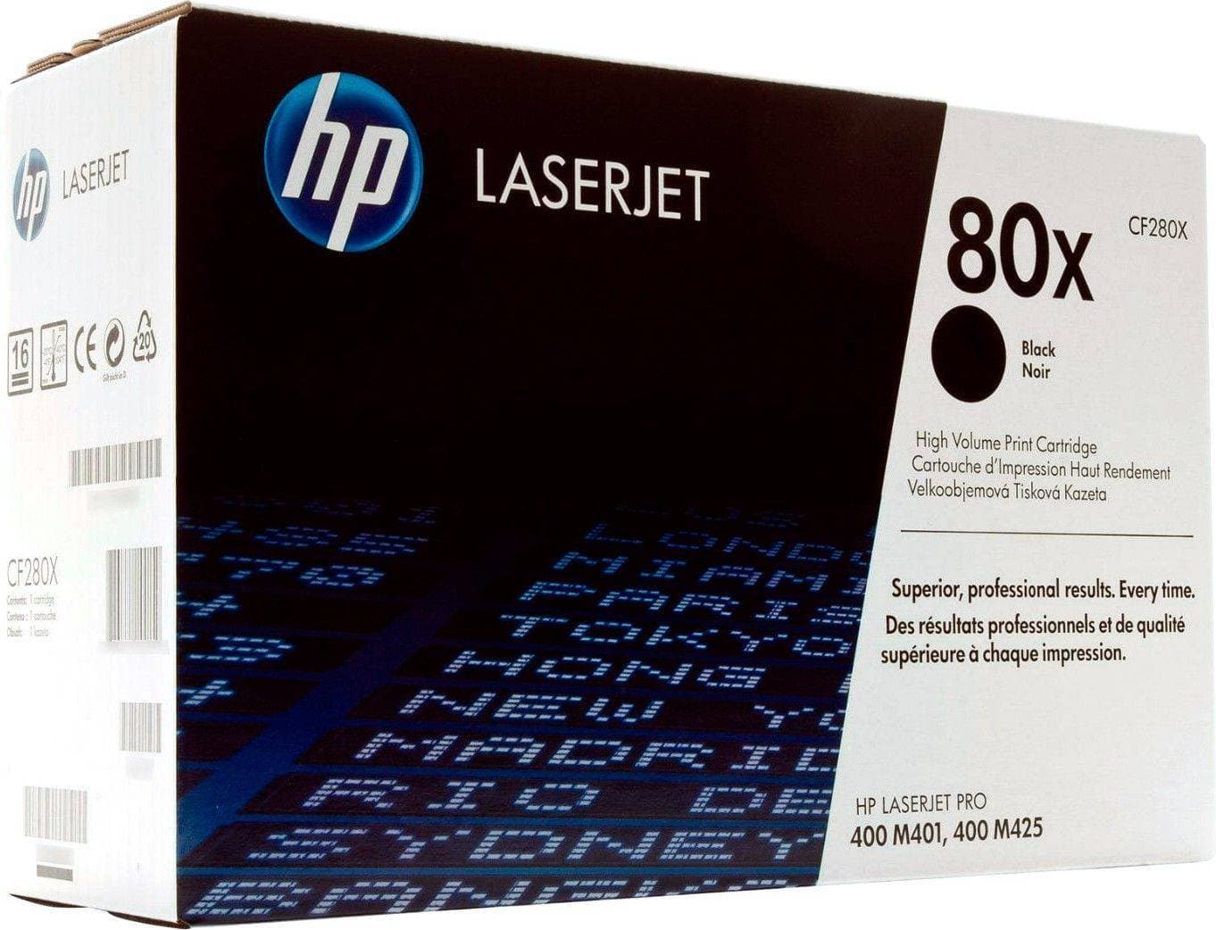Картридж HP 80X лазерный увеличенной емкости (6900 стр)