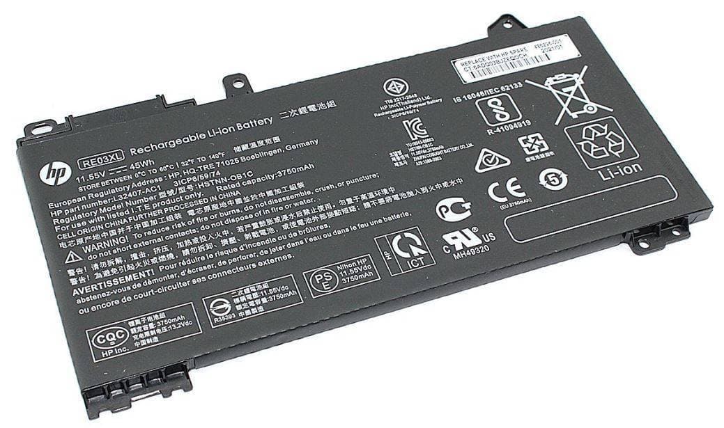 Батарея для HP ProBook 430G6/440G6/445G6/450G6/430G7440G7/450G7 (L32656-005/RE03XL) 40Wh 11.55V