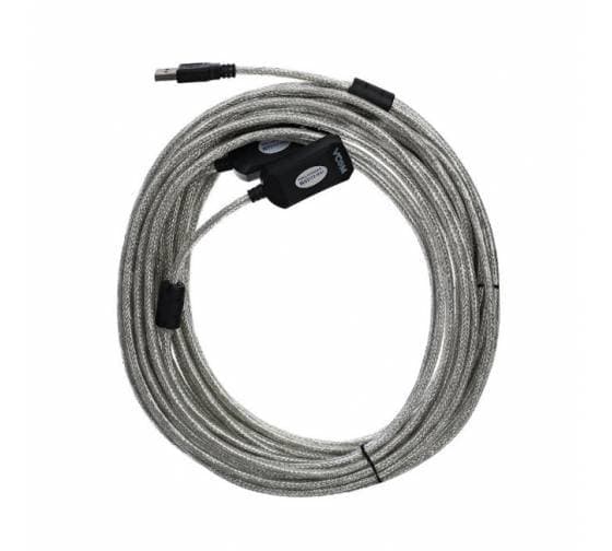 Кабель VCOM VUS7049-15M Кабель-адаптер USB2.0-repeater, удлинительный активный Am-->Af 15м