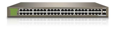 Tenda TEG1050F Коммутатор неуправляемый, 50 портов, 48x1 Гбит/с, SFP 2x1 Гбит/с, установка в стойку