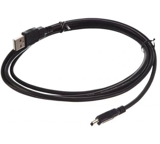 Кабель USB 2.0 A-->mini-B 5P (1,8м) чёрный TELECOM <TC6911BK-1.8M>
