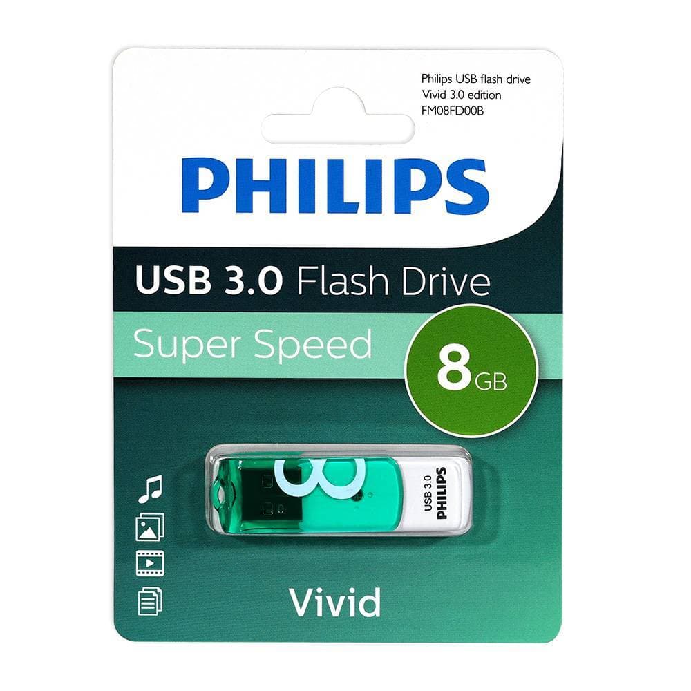 Флешка USB 8Gb PHILIPS VIVID3.0 8Gb, USB 3.0