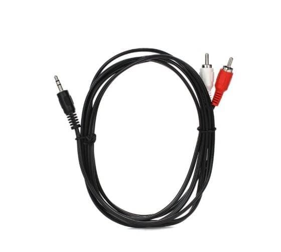 Кабель соединительный VCOM 3.5 Jack (M) - 2xRCA (M), стерео, аудио, 1.8м <VAV7183-1.8M>