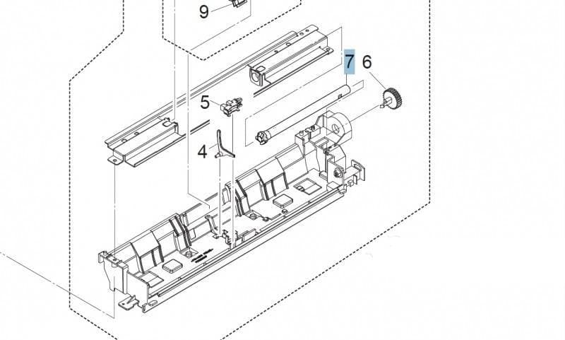 <302K308080> Ось лотка ручной подачи KYOCERA