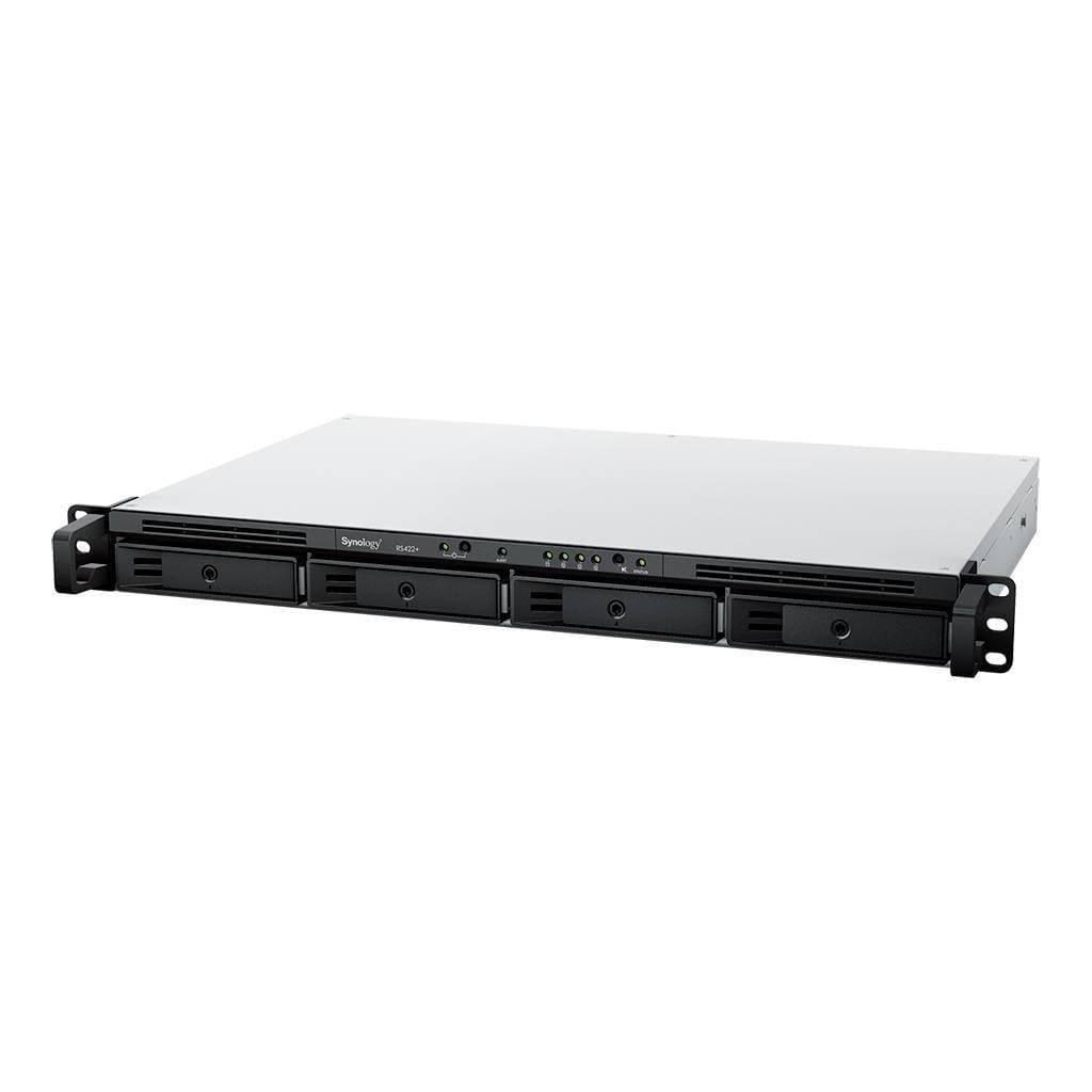 Synology RS422+ Сетевое хранилище 4x2.5"/3.5" SATA, AMD Ryzen R1600/2x2.6GHz, 2GB DDR4, 2x1 Гбит/с,1xUSB
