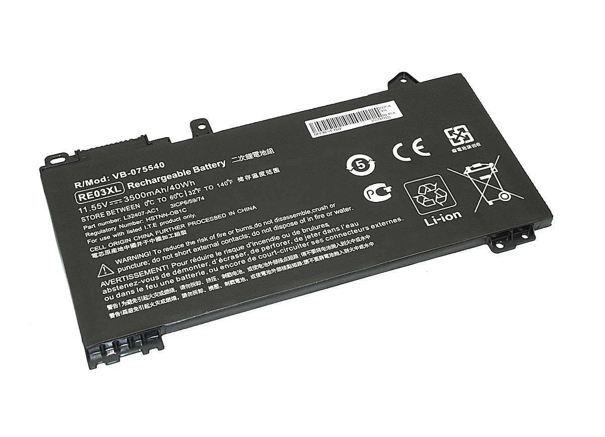 Батарея для HP ProBook 430G6/440G6/445G6/450G6/430G7440G7/450G7 (L32656-005/RE03XL) 40Wh 11.55V (OEM)