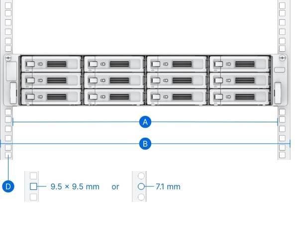 Synology RKS-02 Комплект направляющих (универсальные) 2U и 3U для RS18016xs+, RS3614xs+/RS3617xs+, RS3617xs/RS3617RPxs, RS3614xs/RS3614RPxs