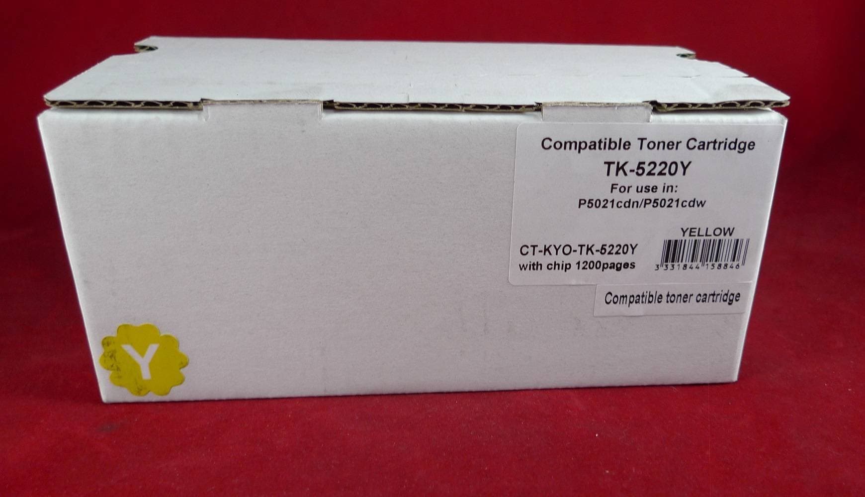 Тонер-картридж для Kyocera Ecosys P5021cdn/P5021cdw/M5521cdn/M5521cdw TK-5220Y yellow 1.2K ELP Imaging®