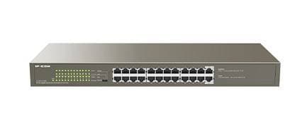 Коммутатор IP-COM G1124P-24-250W Коммутатор неуправляемый PoE, 24 порта 24x1 Гбит/с, PoE 24x30Вт (до 225Вт), установка в стойку, металлический