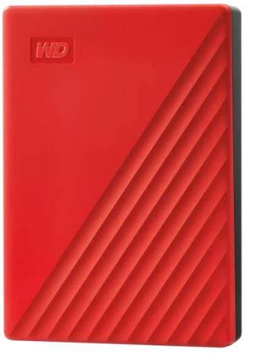 Внешний HDD 2.5" Western Digital My Passport, 6TB, USB 3.2 Gen 1 Type-A, 5400 rpm, красный