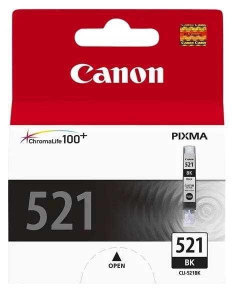 Canon CLI-521Bk 2933B004 ( 2933B001 ) Картридж для Canon Pixma iP3600, 4600, MP540 ,MP620, MP630, MP980, Черный, 9 мл.