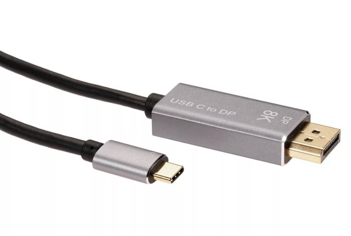 Кабель-адаптер USB Type-Cm --> DP1.4v (m) 8K@60Hz, 1.8m , Alum Shell,VCOM