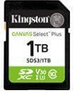Флеш карта SD 1TB Kingston SDXC Class 10 UHS-I U3 V30 Canvas Select Plus 150Mb/s