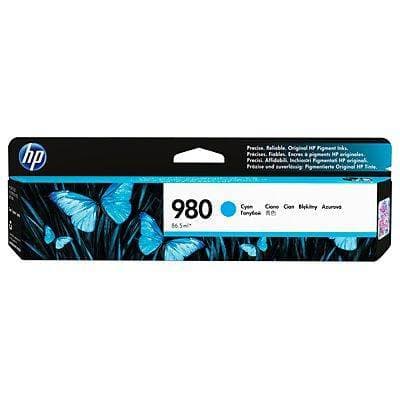 HP 980 (D8J07A) Original Inkjet Ink Cartridge - Single Pack - Cyan - 1 Each (Original)