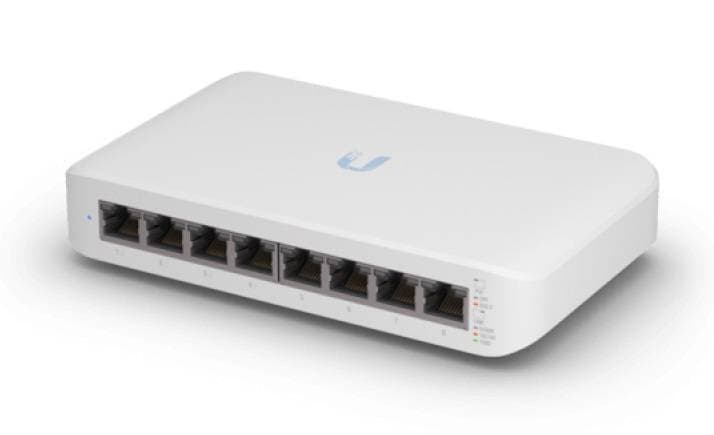 Коммутатор Ubiquiti UniFi Switch Lite 8 PoE |USW-Lite-8-PoE| Ubiquiti PoE-коммутатор, 8х 1G RJ45, раздача 52 Вт |USW-Lite-8-PoE| (071156) {10}