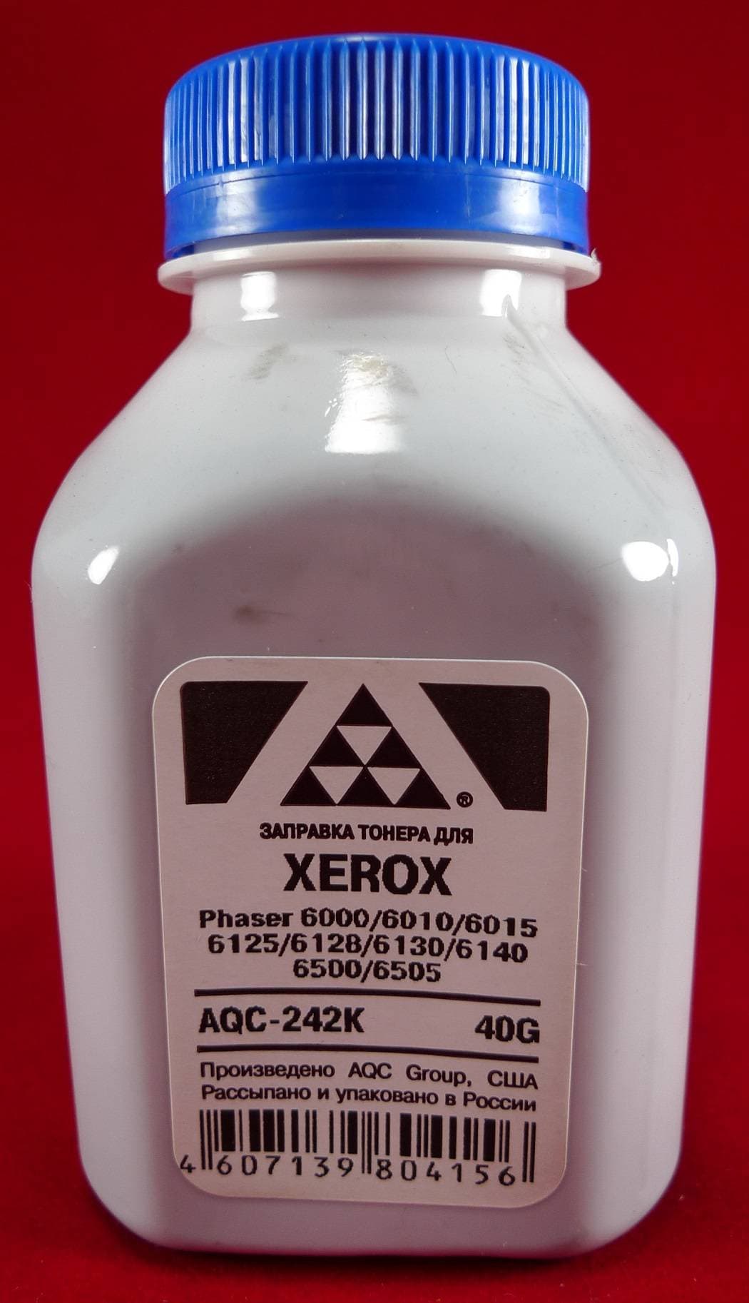Тонер XEROX Phaser 6000/6010/6015/6125/6128/6130/6140/6500/6505 Black (фл. 40г) AQC-США фас.Россия