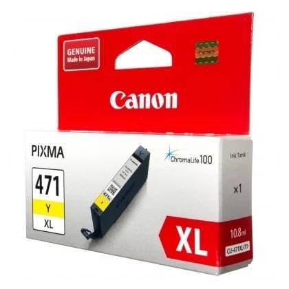 Картридж CANON CLI-471XL Y желтый, увеличенной емкости 11 мл, 810 стр