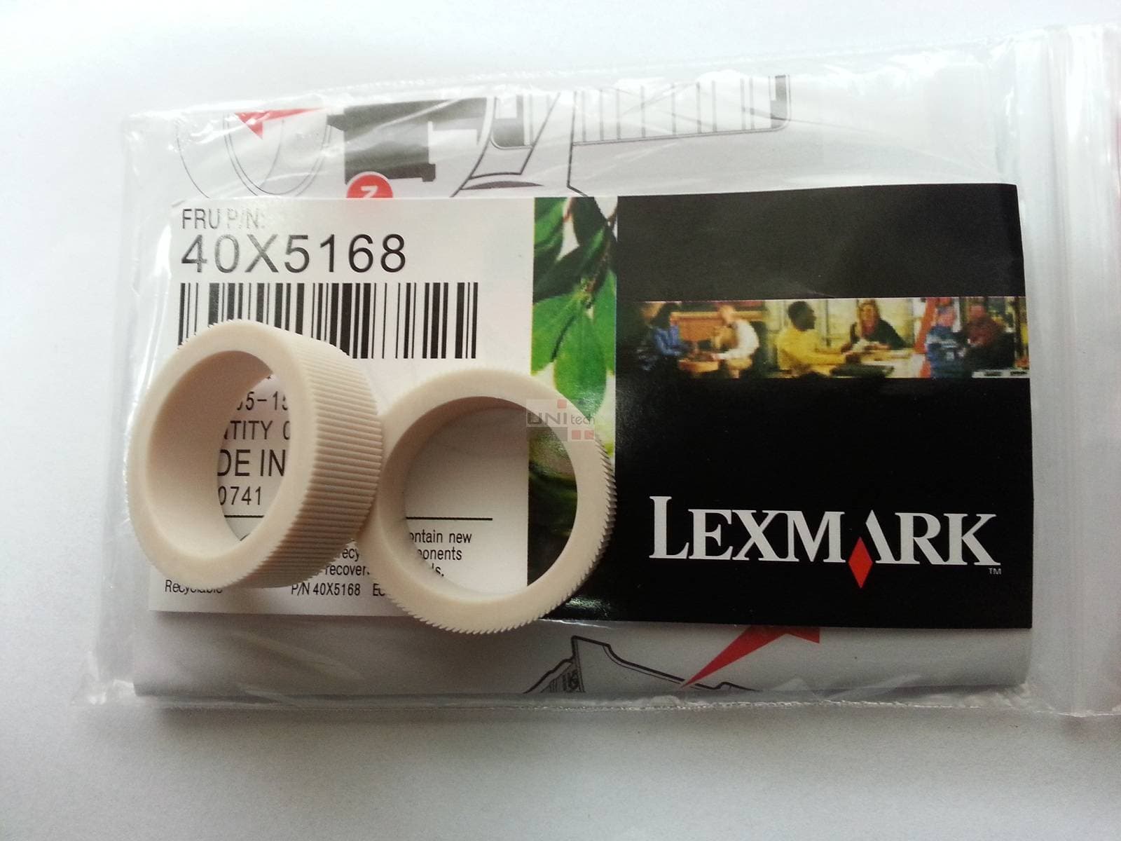 Набор резинок для роликов захвата Lexmark C54x/C73x/C74x/X54x/X73x/X74x/CS310/CS410/CS510/CX310/CX410/CX510, 2шт (40X5168)