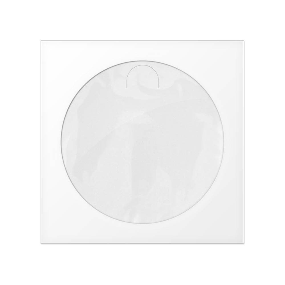 Конверт Mirex для CD/DVD бумажный с окном, с вырубным язычком, белый (100шт.)