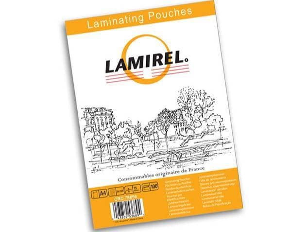 Fellowes Пленка для ламинирования Lamirel A4 75мкм глянцевая 100шт