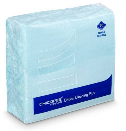 Салфетки для очистки оптики и зеркал Veraclean Critical Cleaning Wiper голубые (Katun/Chicopee) пак/50шт