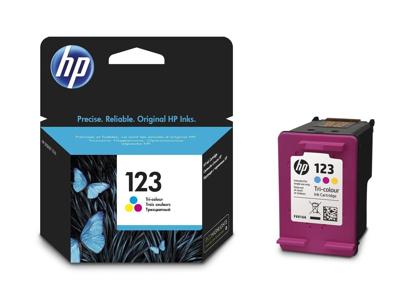 Картридж струйный HP 123 F6V16AE многоцветный печ.гол.в компл. (100стр.) для HP DJ 2130/2620/2630/2632