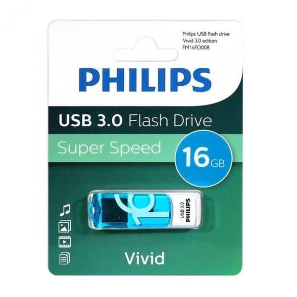 Флешка USB 16Gb PHILIPS VIVID3.0 16Gb, USB 3.0