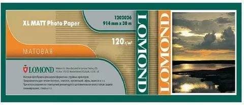 Бумага Lomond для САПР и ГИС 1202062 36"(A0) 914мм-30м/120г/м2/белый CIE155% матовое для струйной печати втулка:50.8мм (2")