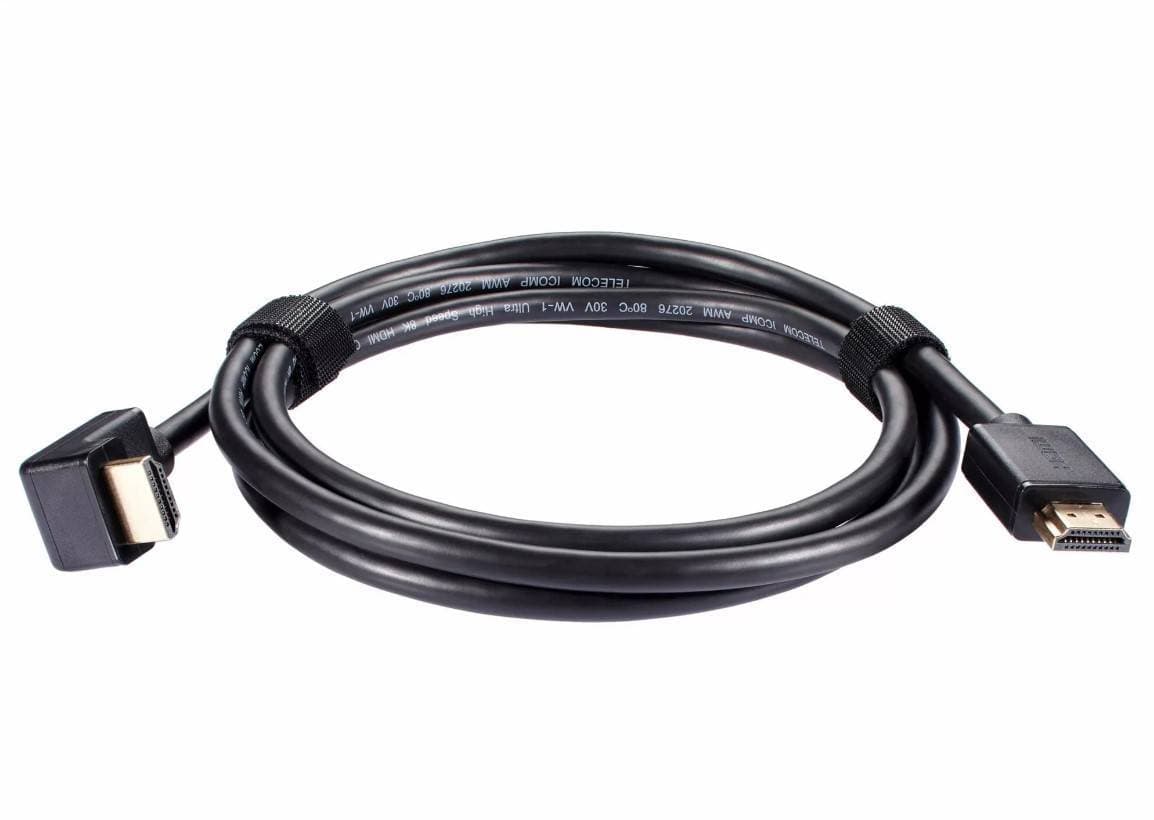 Кабель HDMI---HDMI ver 2.1 8K@60Hz угол 90град 1.5м, медь, Telecom <TCG256-1.5M>