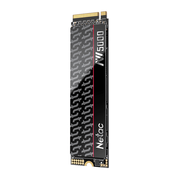 Накопитель SSD Netac NV5000-T, 500Gb, M.2 2280, PCIe 4.0 x4, NVMe, R/W 4800/2700, с радиатором