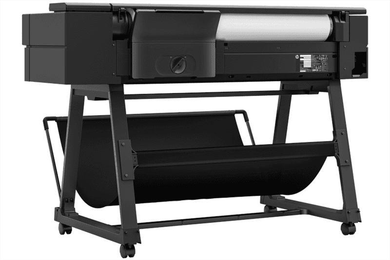 Широкоформатный принтер HP DesignJet T850 MFP (p/s/c, 36",4color,2400x1200dpi,2Gb,25sppA1, 90 A1 p/hr, max roll d 100mm, GigEth/Wi-Fi,stand,media bin,rollfeed,sheetfeed,tray50 (A3/A4),autocutter,black, repl. F9A30D)