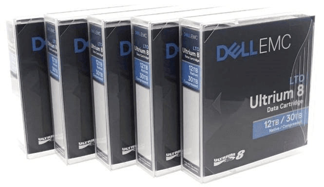 Комплект картриджей для ленточной библиотеки DELL LTO8 Tape Media cartridge, 5 Pack, Cust Kit (analog 5xQ2078A)