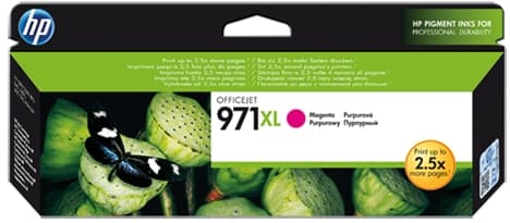 Картридж Cartridge HP 971XL для Officejet Pro X476dw/X576dw/X451dw/X551dw, пурпурный (6 600 стр.) (закончилась гарантия HP)