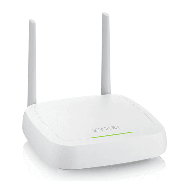 Точка доступа Точка доступа Zyxel NebulaFlex NWA30BE, Wi-Fi 7 (BE5100), MU-MIMO 2x2+2x2, внешние несъемные антенны, 1xLAN 2.5GE, без поддержки 802.1x и Captive portal, питание только DC (БП в комплекте)