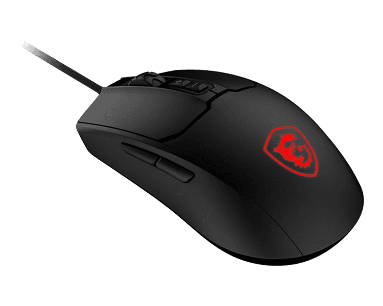 Мышь проводная Mouse MSI FORGE GM100, Wired, 108g, DPI 6400, Symmetrical design, black