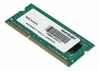 Модуль памяти SODIMM 4GB DDR3-1600 PSD34G160081S PATRIOT