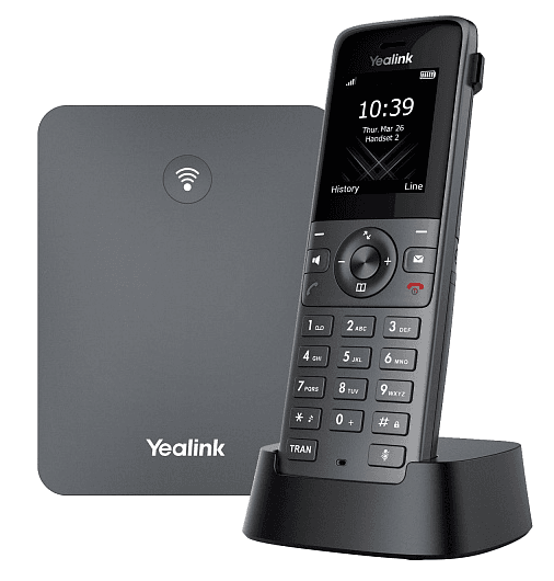 W73P (база W70B+трубка W73H) до 10 SIP-аккаунтов, до 10 трубок на базу, до 20 одновременных вызовов
