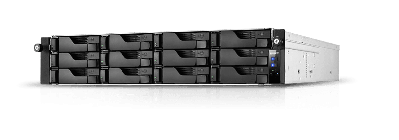 Сетевое хранилище ASUSTOR AS6512RD 12Bay/Intel Atom C3538, 2.1GHz/8GB DDR4/noHDD,LFF(HDD,SSD),/2x1GbE(LAN)/4xUSB3.2