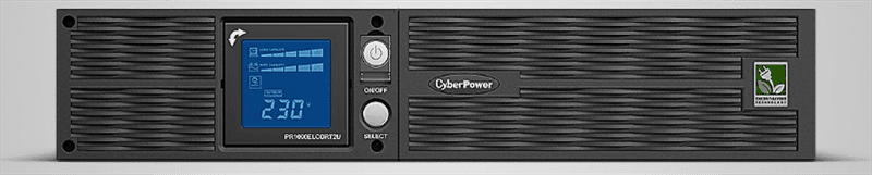 Источник бесперебойного питания CyberPower PR1500ELCDRT2U Line-Interactive 1500VA/1350W USB/RS-232/Dry/EPO/SNMPslot/RJ11/45 (8 IEC С13) EOL (незначительное повреждение коробки)