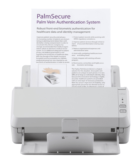 Сканер Fujitsu scanner SP-1120N (Офисный сканер, 20 стр/мин, 40 изобр/мин, А4, двустороннее устройство АПД, USB 3.2, Gigabit Ethernet, светодиодная подсветка)(Замена PA03708-B001 SP-1120)