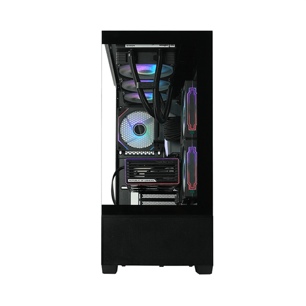 корпус ZALMAN CHRONIX, ATX, BLACK, WINDOW, 1xCombo (3.5’’ or 2.5’’), 1x3.5’’HDD, 2x2.5’’SSD, 1xUSB2.0, 1xUSB3.0, 1xUSB Type-C, SIDE 2x120mm ARGB, REAR 1x120mm ARGB