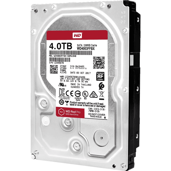Жесткий диск Western Digital Red Pro NAS HDD 3.5" SATA 4Tb, 7200rpm, 256MB buffer, WD4003FFBX, 1 year