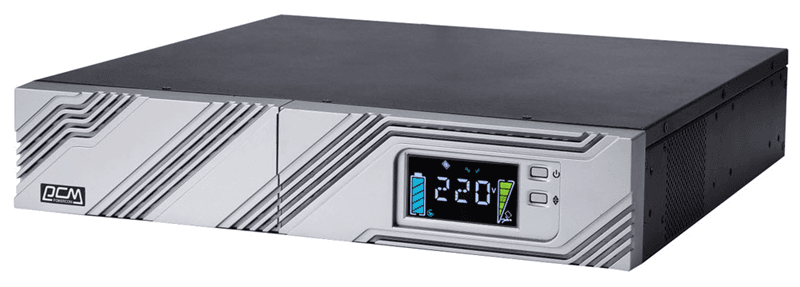 Источник бесперебойного питания Powercom Smart-UPS SMART RT, Line-Interactive, 1000VA/900W, Rack/Tower, 8*IEC320-C13 (8 batt), Serial+USB, SNMP Slot, подкл. доп. Батарей (1157673) (после тестирования)