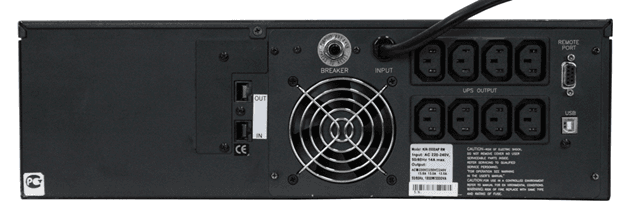 Источник бесперебойного питания Powercom King Pro RM KIN-2200AP, LCD, 2200VA/1760W, Rack mount 3U, 8*IEC320-C13 (8 batt), SNMP Slot, black (1152608) (незначительное повреждение коробки)