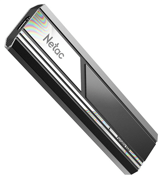 Внешний SSD Netac ZX10, 2TB, USB 3.2 Gen 2 Type-C, R/W 1050/1050, черный