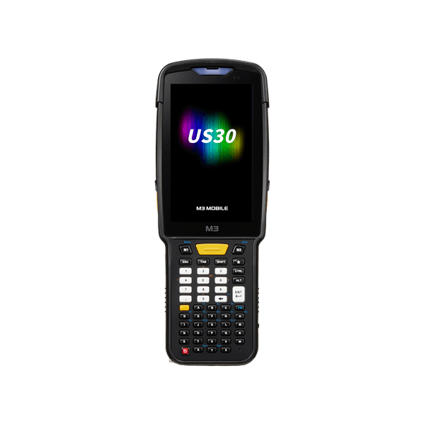 Терминал сбора данных M3 Mobile US30W Android 13.0 GMS, WVGA, Wi-Fi 6, SE4770 2D (SS), 16MP Rear Camera, BT5.3, NFC(HF), 4G/64G, 51K , 6700mAh Battery, Hand Strap, Bullet Proof Film. Req CRD&PWSP