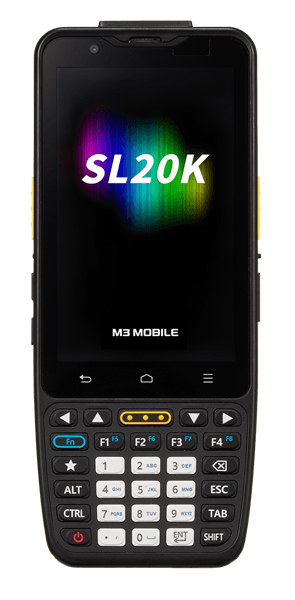 Терминал сбора данных M3 Mobile SL20K Android 13.0 GMS, 802.11 a/b/g/n/ac, E4, 5MP/13MP Cam, WVGA, BT 5.0, NFC(HF), 4G/64G, 5,200mAh. Required CRD&PWSP