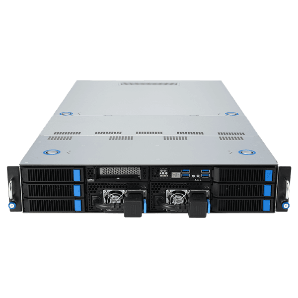 Серверная платформа ASUS ESC4000A-E12-SKU1, 2U GPU, 1 x SP5 LGA6096 EPYC 9004 (400W), 12DIMM DDR5, 2 x 2.5" SATA/SAS*/NVMe + 2 x 3.5" SATA/SAS*/NVMe + 2 x 3.5" SATA/SAS*,2 x GbE LAN (I350), 1+1 2600W