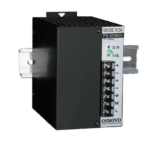 Блок питания/ OSNOVO Промышленный блок питания. DC55V, 6,5A (360W). Диапазон входных напряжений: AC195-265V